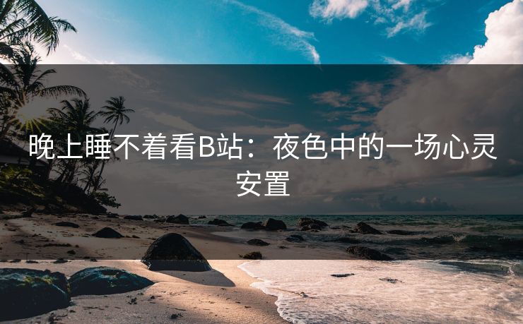 晚上睡不着看B站：夜色中的一场心灵安置