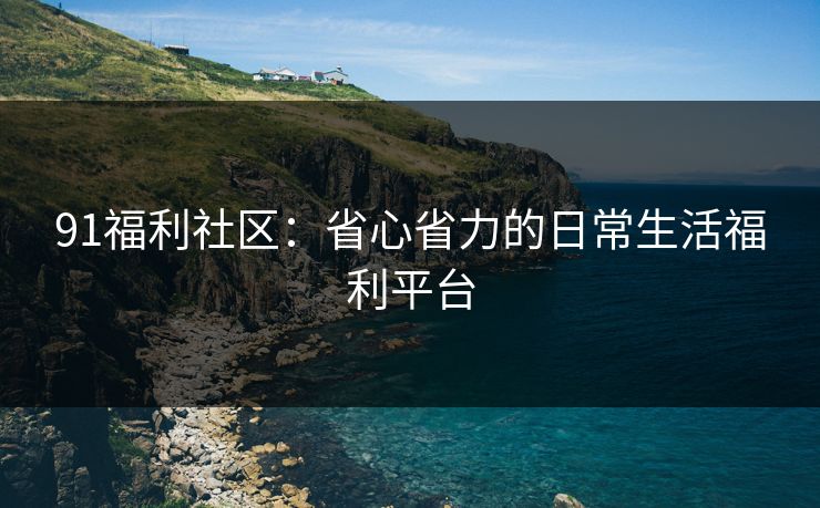 91福利社区：省心省力的日常生活福利平台